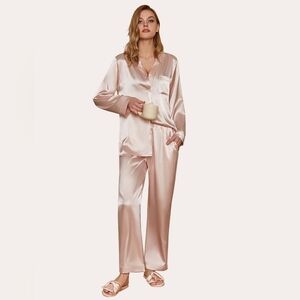 Silky Pink Women's Pajama Set